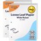 Loose Leaf Paper , 8" x 10.5" Filler Paper White, 3 Hole Punched Binder Paper for 3 Ring Binders, 150 Sheets Per Pack - Enday